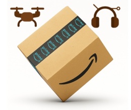 Box Elektronika 1 000 zawierający popularne produkty z nadwyżek magazynowych sieci Amazon
