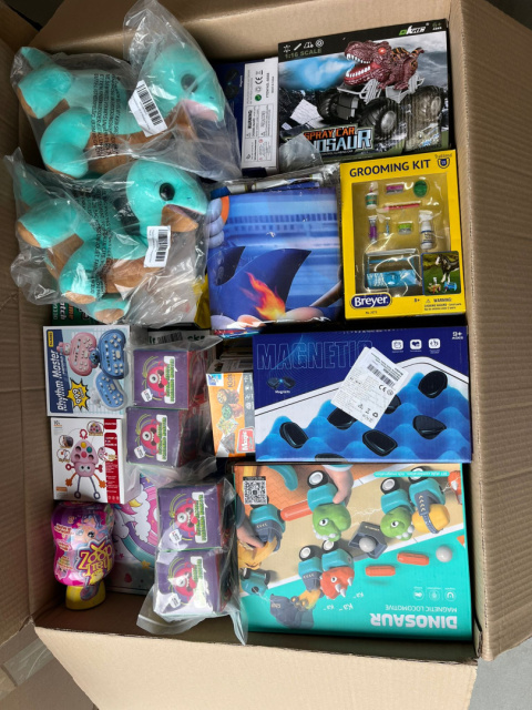 Box Zabawki 1000 zawierający popularne produkty z nadwyżek magazynowych sieci Amazon Box Zabawki 1000 zawierający popularne produkty z nadwyżek magazynowych sieci Amazon