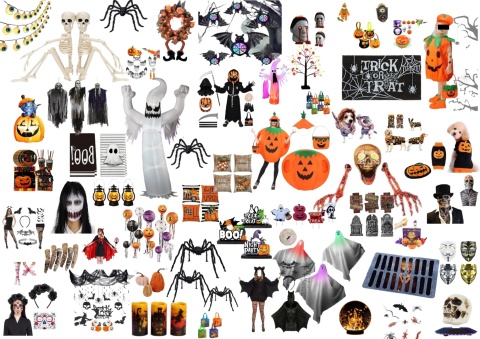 Paleta Halloween 4 000 zawierająca popularne produkty z nadwyżek magazynowych sieci Amazon Paleta Halloween 4 000 zawierająca popularne produkty z nadwyżek magazynowych sieci Amazon