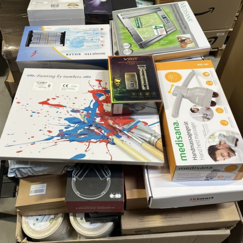 Paleta Mix 6000 (Home / Elektronika) zawierająca popularne produkty z nadwyżek magazynowych sieci Amazon Paleta Mix 6000 (Home / Elektronika) zawierająca popularne produkty z nadwyżek magazynowych sieci Amazon