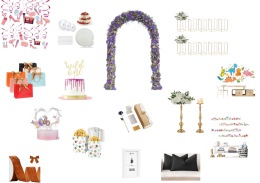 Box Dekoracje i przyjęcia 600 zawierający popularne produkty z nadwyżek magazynowych sieci Amazon